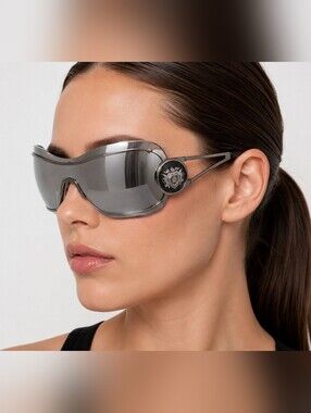 GIVENCHY SGV 295 COL. 0568 Oversized Wrap Sunglasses